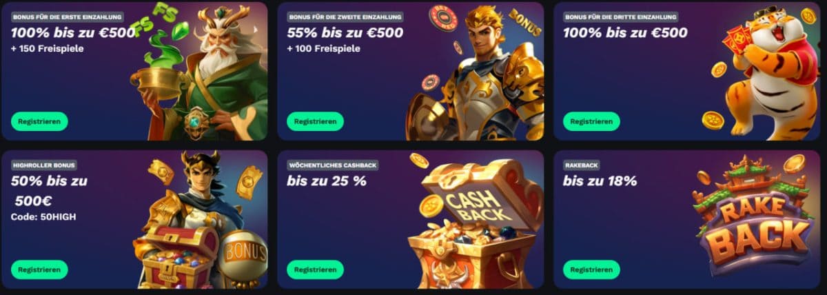 BetOnRed Bonus – 450 € + 250 FS + 50 FS gratis DE image 1